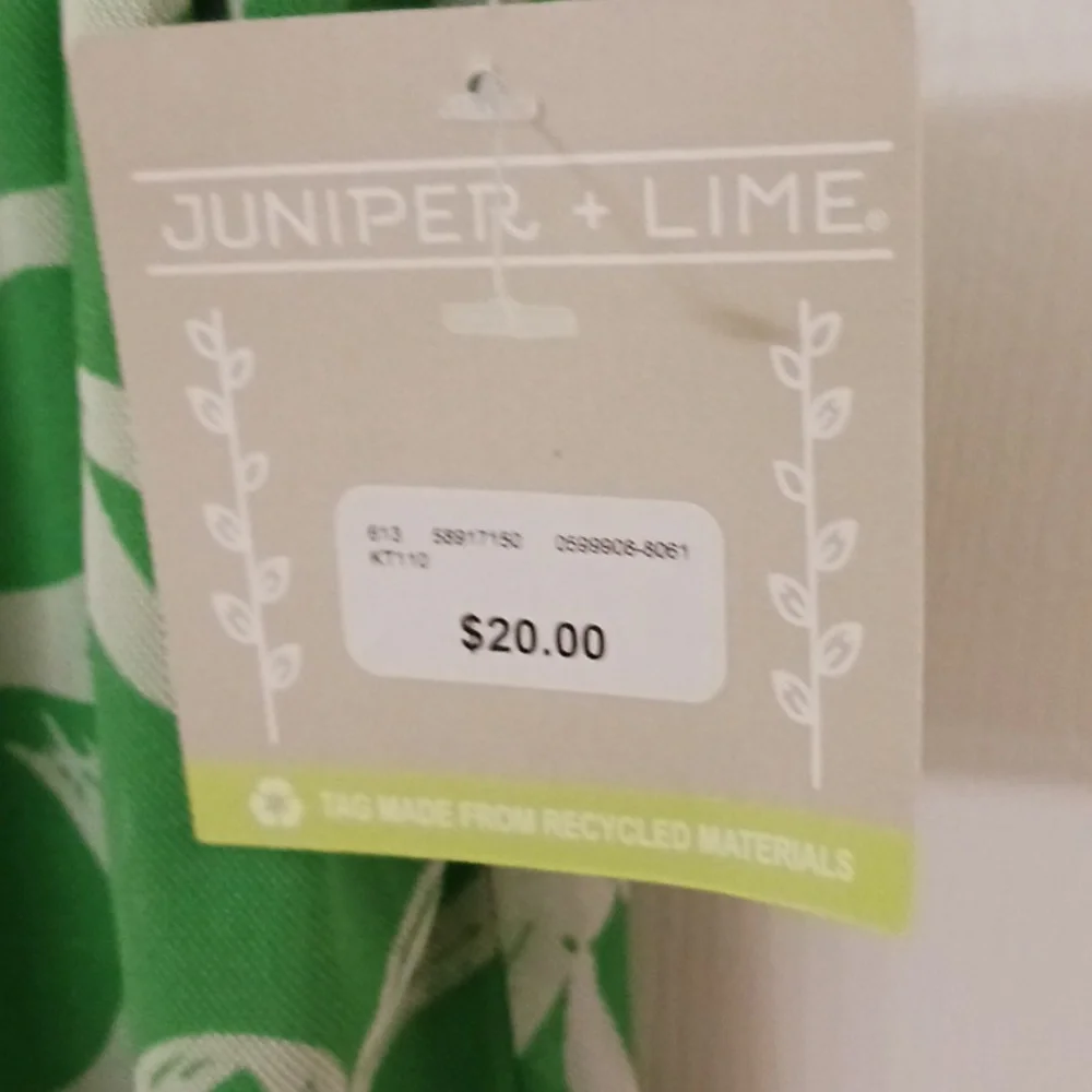 BRIGHT GREEN BLOUSE L NWT JUNIPER & LIME - Picture 6 of 8